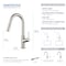 Kibi Fusion Single Handle Pull Down Kitchen & Bar Sink Faucet - Brushed Nickel KKF2017BN - alternate 8